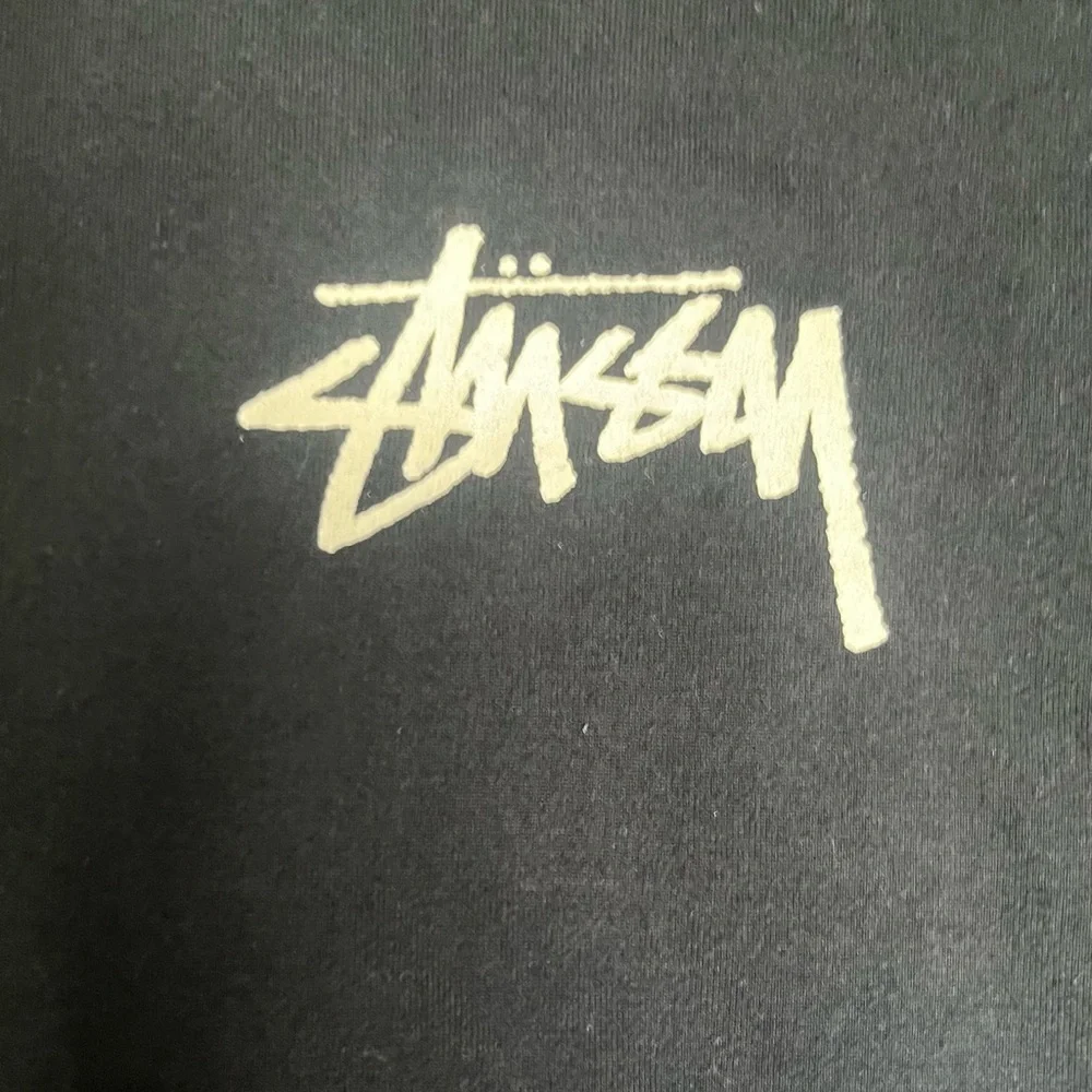 Stussy Fuzzy Dice Design Navy Blue T-Shirt Size Small - Picture 3 of 6